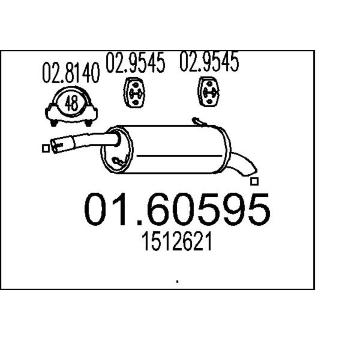 Zadni tlumic vyfuku MTS 01.60595