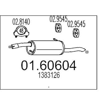 Zadní tlumič výfuku MTS 01.60604