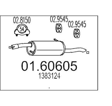Zadní tlumič výfuku MTS 01.60605