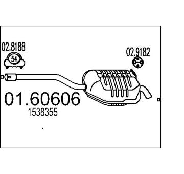Zadní tlumič výfuku MTS 01.60606
