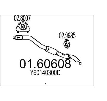 Zadní tlumič výfuku MTS 01.60608