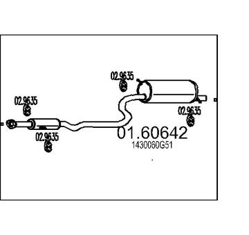 Zadní tlumič výfuku MTS 01.60642