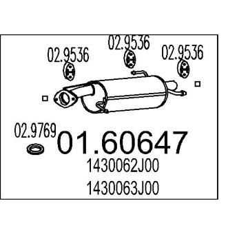 Zadní tlumič výfuku MTS 01.60647