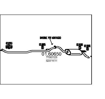 Zadní tlumič výfuku MTS 01.60650