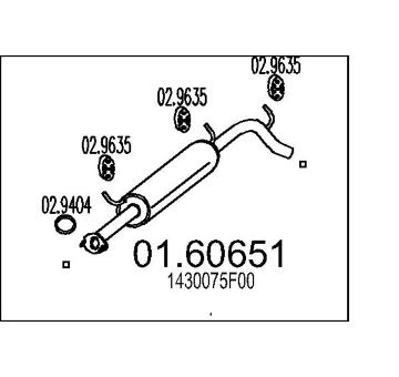 Zadní tlumič výfuku MTS 01.60651