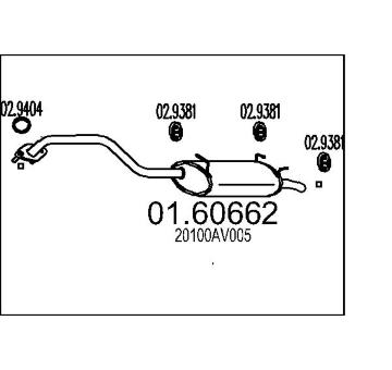 Zadní tlumič výfuku MTS 01.60662