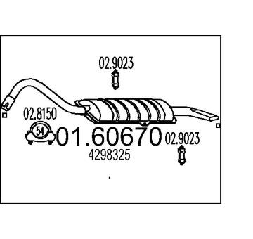 Zadní tlumič výfuku MTS 01.60670