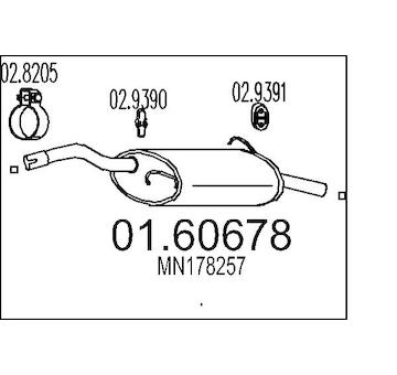 Zadní tlumič výfuku MTS 01.60678