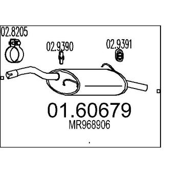 Zadní tlumič výfuku MTS 01.60679