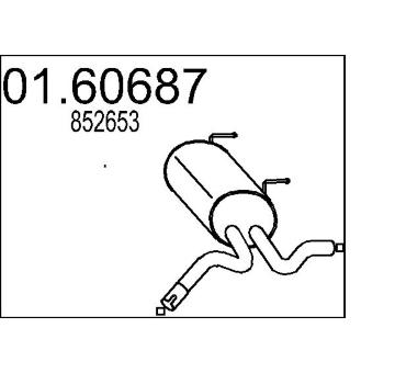 Zadní tlumič výfuku MTS 01.60687