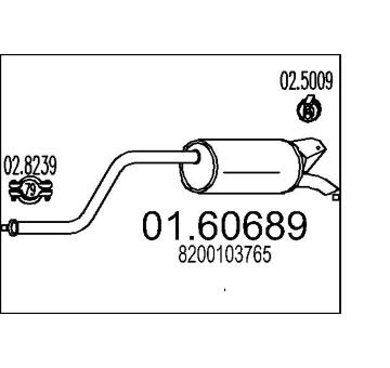 Zadni tlumic vyfuku MTS 01.60689