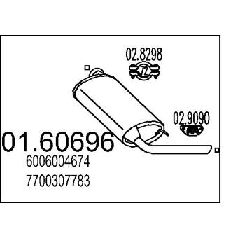 Zadni tlumic vyfuku MTS 01.60696