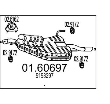 Zadní tlumič výfuku MTS 01.60697
