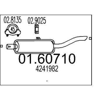 Zadní tlumič výfuku MTS 01.60710