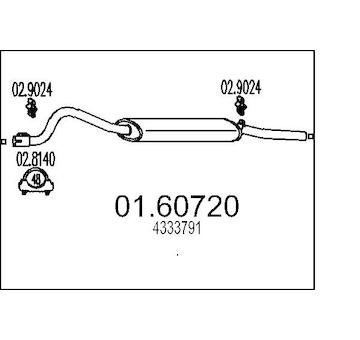 Zadní tlumič výfuku MTS 01.60720