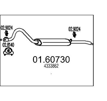 Zadní tlumič výfuku MTS 01.60730