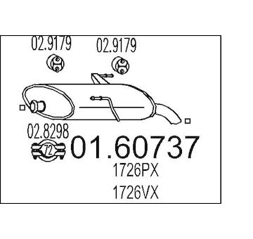 Zadní tlumič výfuku MTS 01.60737