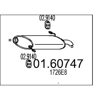Zadní tlumič výfuku MTS 01.60747