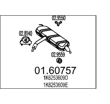 Zadní tlumič výfuku MTS 01.60757