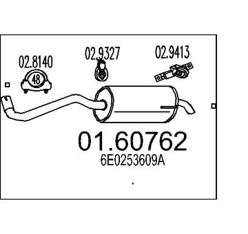 Zadní tlumič výfuku MTS 01.60762