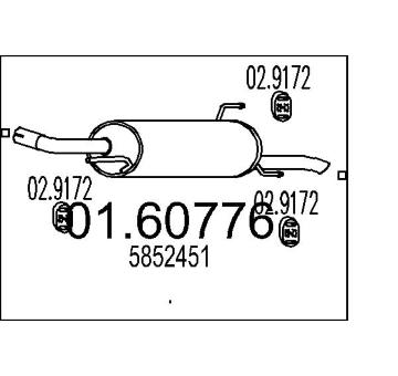 Zadni tlumic vyfuku MTS 01.60776