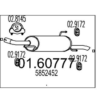Zadní tlumič výfuku MTS 01.60777