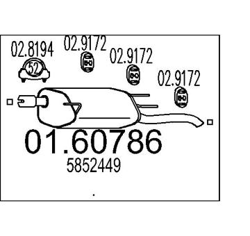 Zadní tlumič výfuku MTS 01.60786