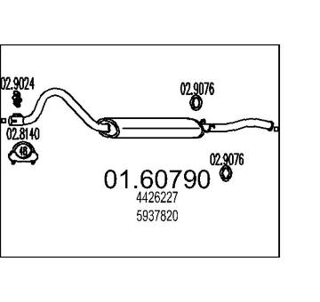 Zadní tlumič výfuku MTS 01.60790