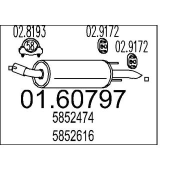 Zadní tlumič výfuku MTS 01.60797