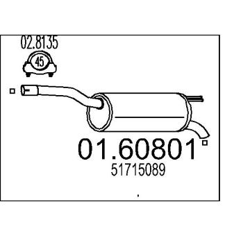 Zadní tlumič výfuku MTS 01.60801