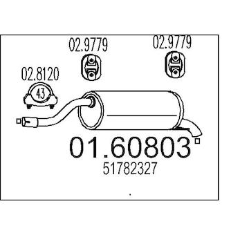 Zadní tlumič výfuku MTS 01.60803