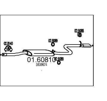 Zadní tlumič výfuku MTS 01.60810