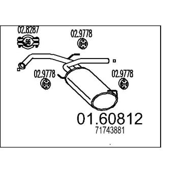 Zadní tlumič výfuku MTS 01.60812