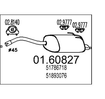 Zadní tlumič výfuku MTS 01.60827