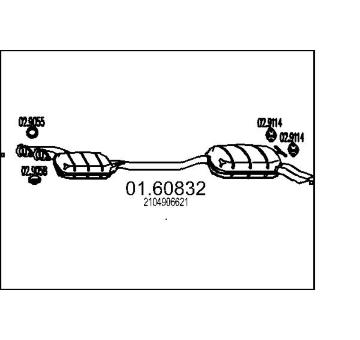 Zadní tlumič výfuku MTS 01.60832