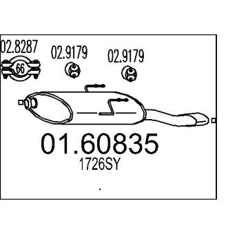 Zadní tlumič výfuku MTS 01.60835