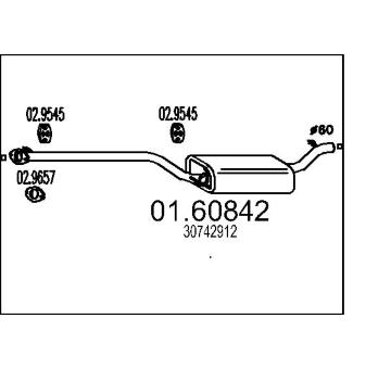 Zadní tlumič výfuku MTS 01.60842