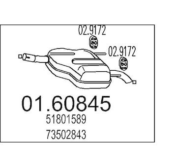 Zadní tlumič výfuku MTS 01.60845