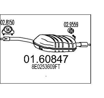 Zadní tlumič výfuku MTS 01.60847
