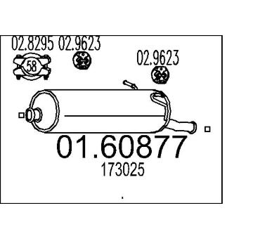 Zadní tlumič výfuku MTS 01.60877