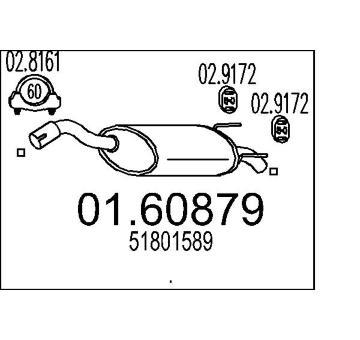 Zadní tlumič výfuku MTS 01.60879