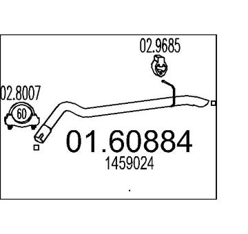 Zadní tlumič výfuku MTS 01.60884