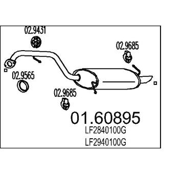 Zadní tlumič výfuku MTS 01.60895
