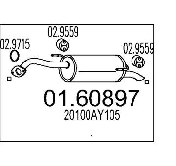 Zadní tlumič výfuku MTS 01.60897