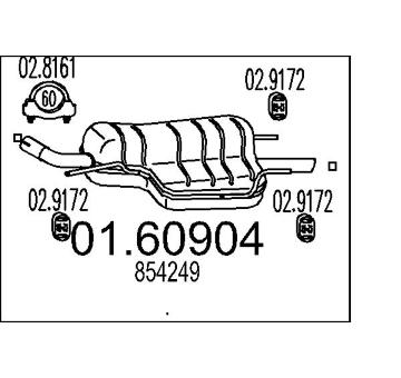 Zadní tlumič výfuku MTS 01.60904