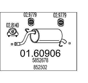 Zadní tlumič výfuku MTS 01.60906