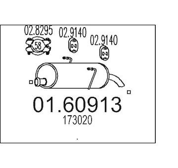 Zadní tlumič výfuku MTS 01.60913