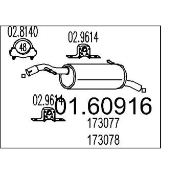 Zadní tlumič výfuku MTS 01.60916