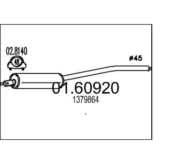 Zadní tlumič výfuku MTS 01.60920