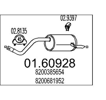 Zadní tlumič výfuku MTS 01.60928